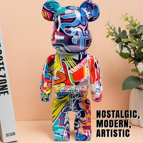 Street Art Bear Figurine
